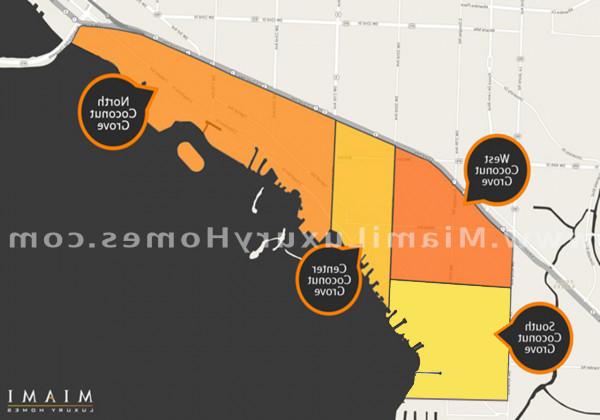 Coconut Grove Neighborhoods Map